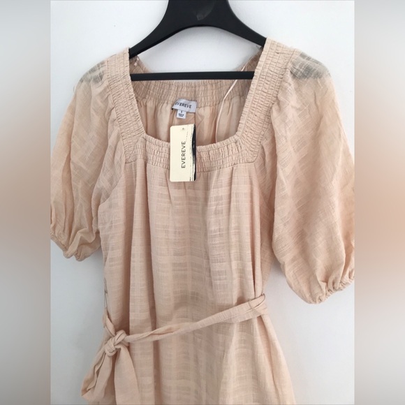 EVEREVE Carly S Midi Dress Tiered BLUSH NWT $108 Nwt - Picture 11 of 11